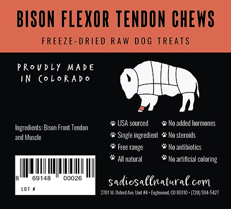 SADIE'S BISON FLEXOR TENDONS