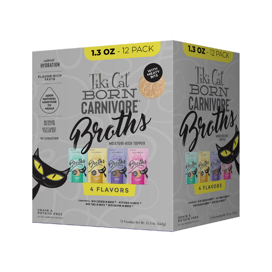 TIKI PETS CAT BROTH VAR PK 1.3