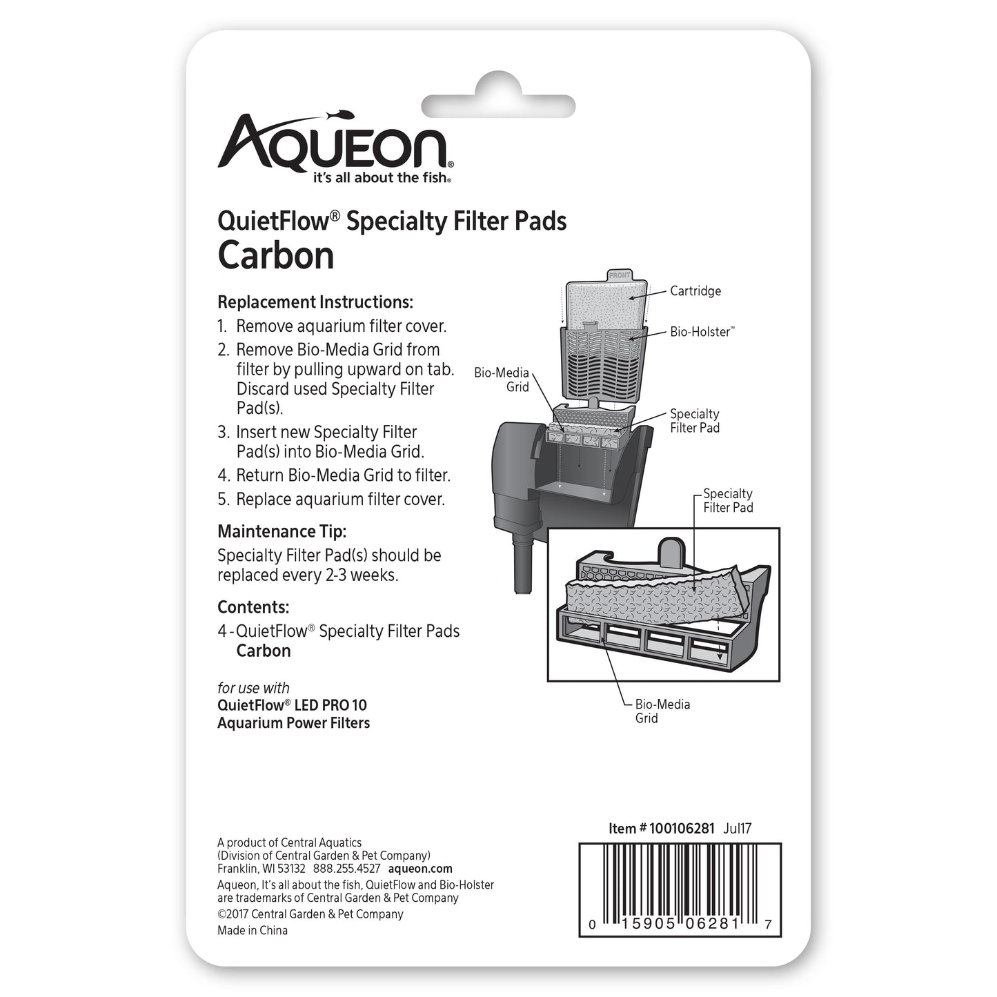 AQUEON REPLACEMENT SPEC FILTER