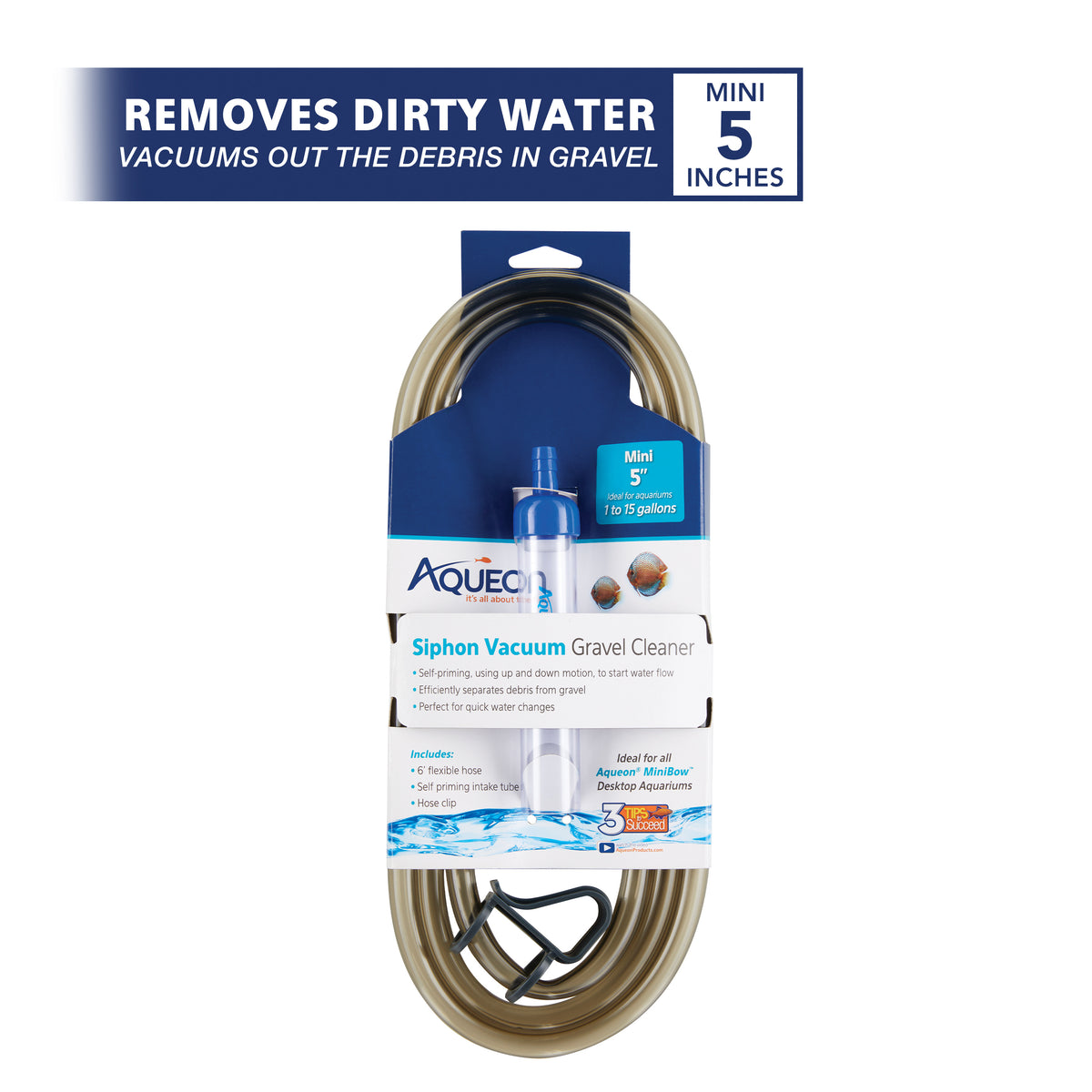 AQE CLEANER GRAVEL VAC MINI 5"