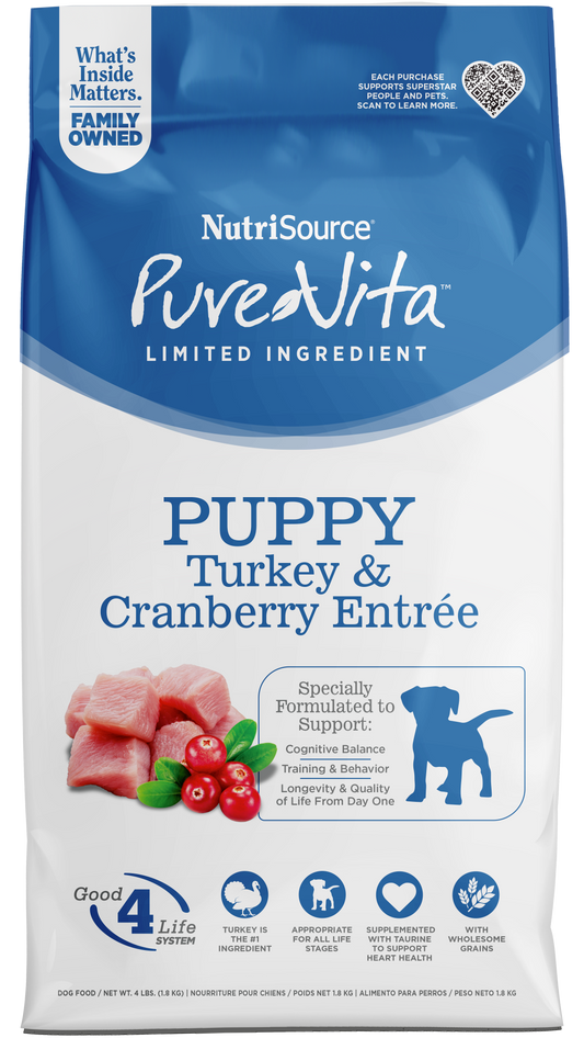 PVITA TURKEY/CRANBERRY PUP 4#