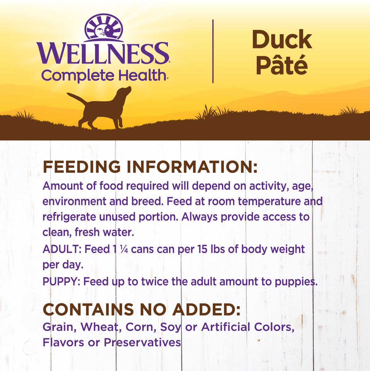 WELLNESS DUCK & SWT POT 12.5Z