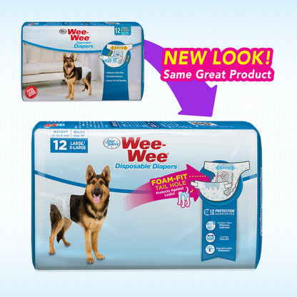 FOUR PAWS DIAPER LG disposible