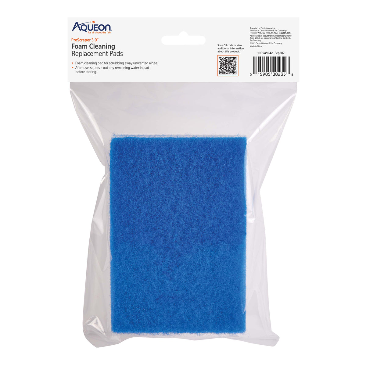AQE REPLMNT PAD FOAM SCRPR 2CT
