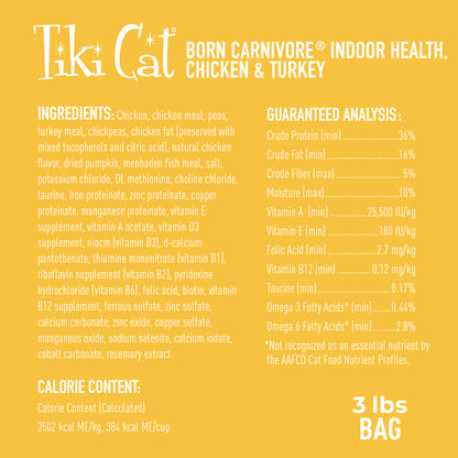 TIKI CAT BORN INDOOR CH/TK 3#