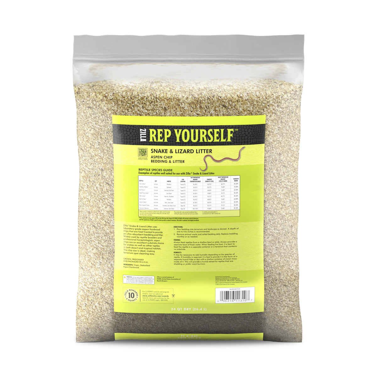 ZIL BEDING LIZARD LITTER 24QT