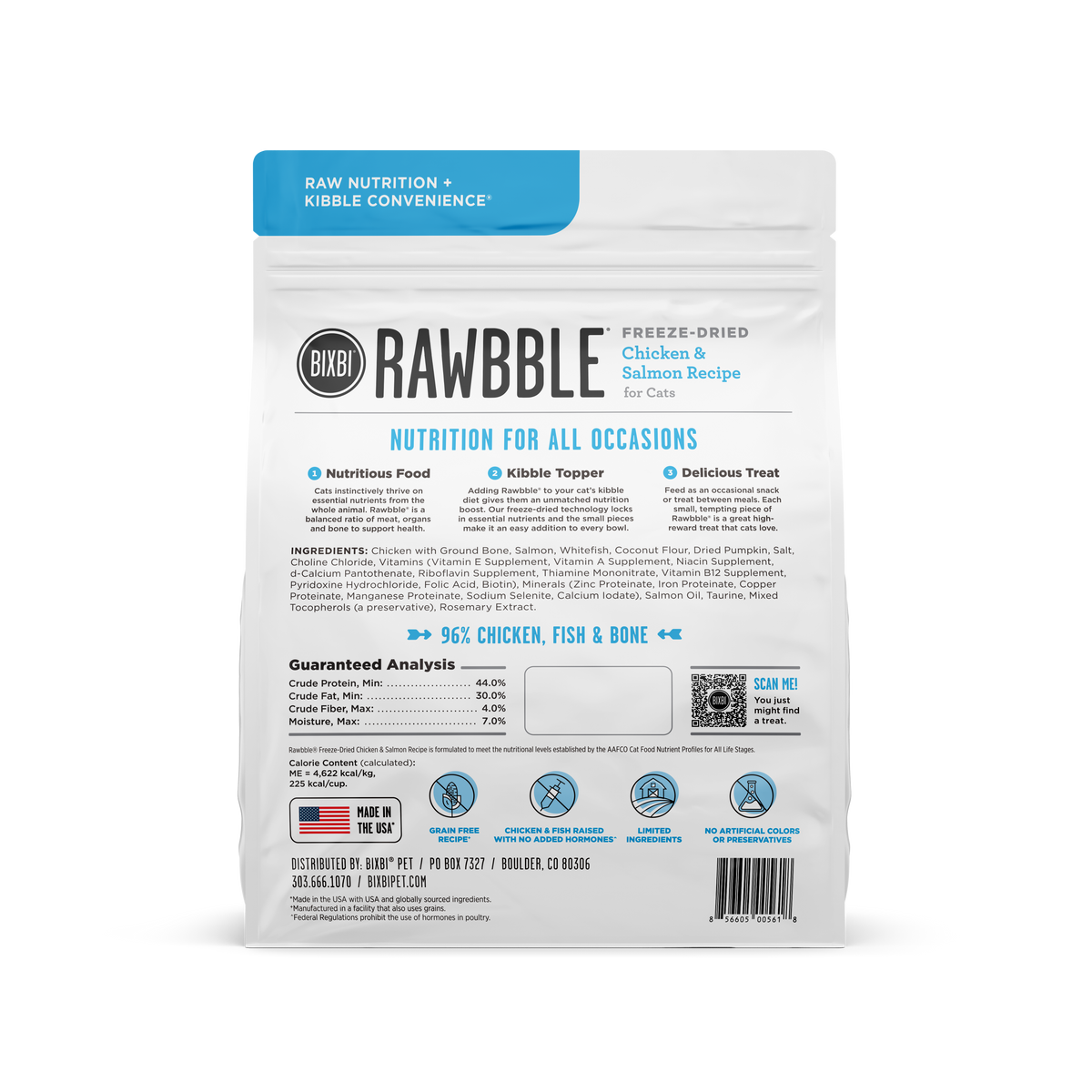 BIXBI CAT RAWBBLE FD CH/SLM