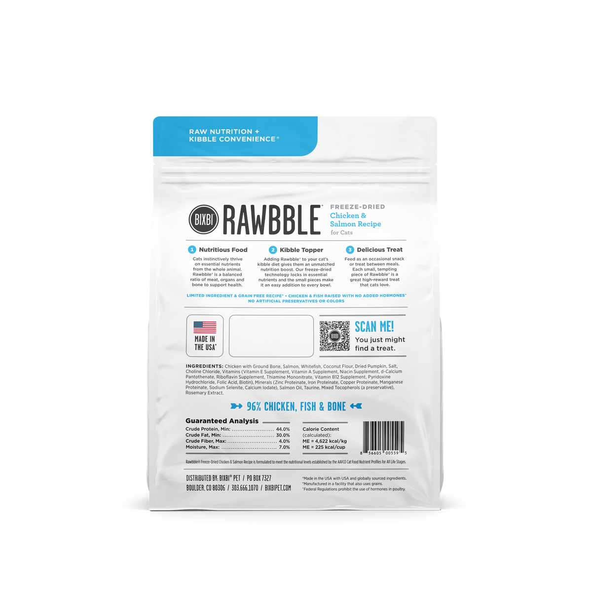 BIXBI CAT RAWBBLE FD CH/SLM
