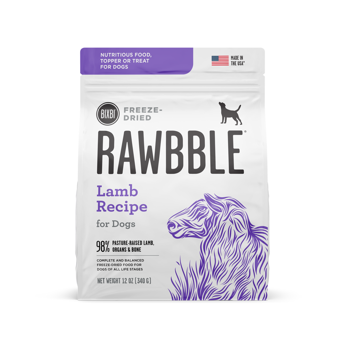 BIXBI FD RAWBBLE LAMB 12Z