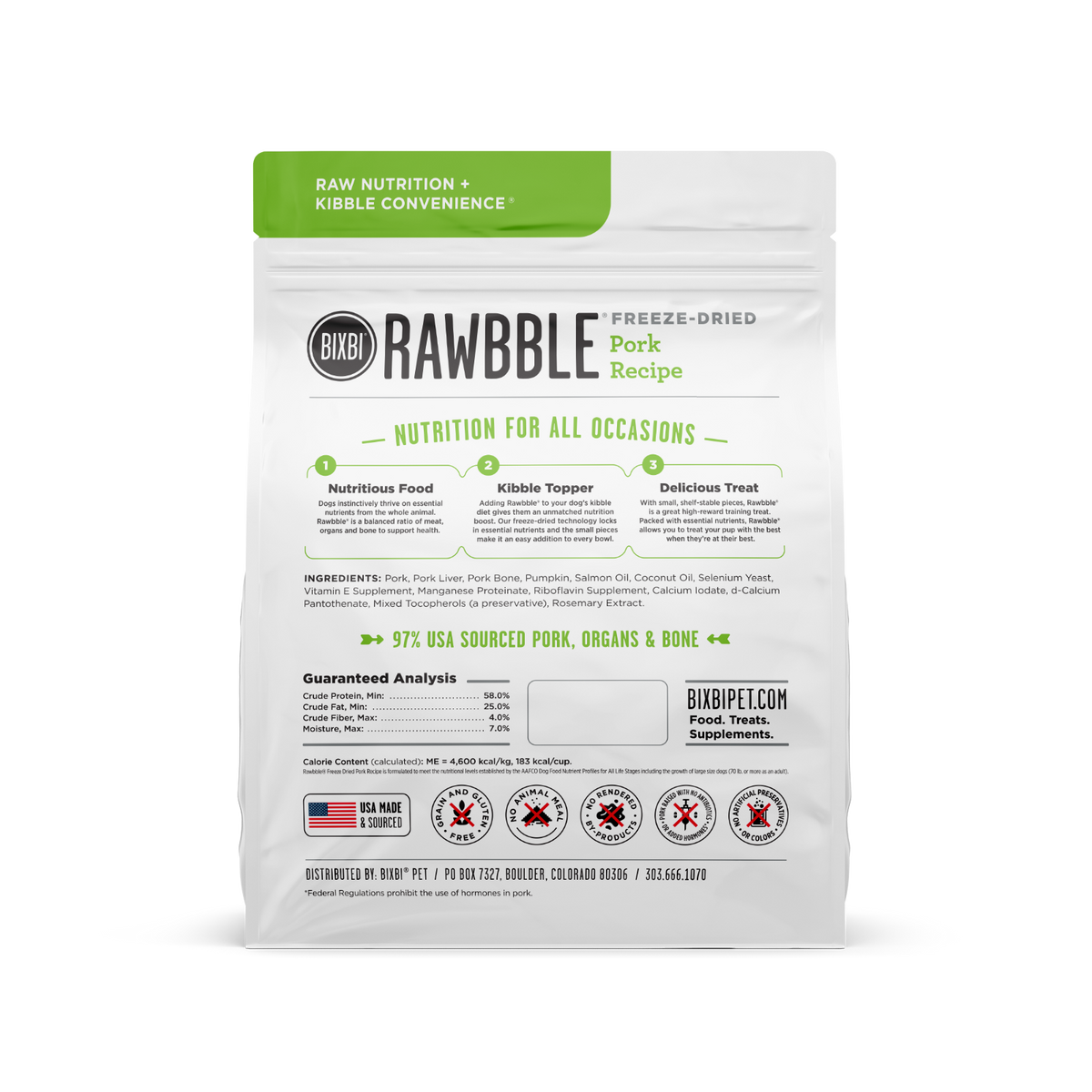 BIXBI FD RABBLE PORK 12Z