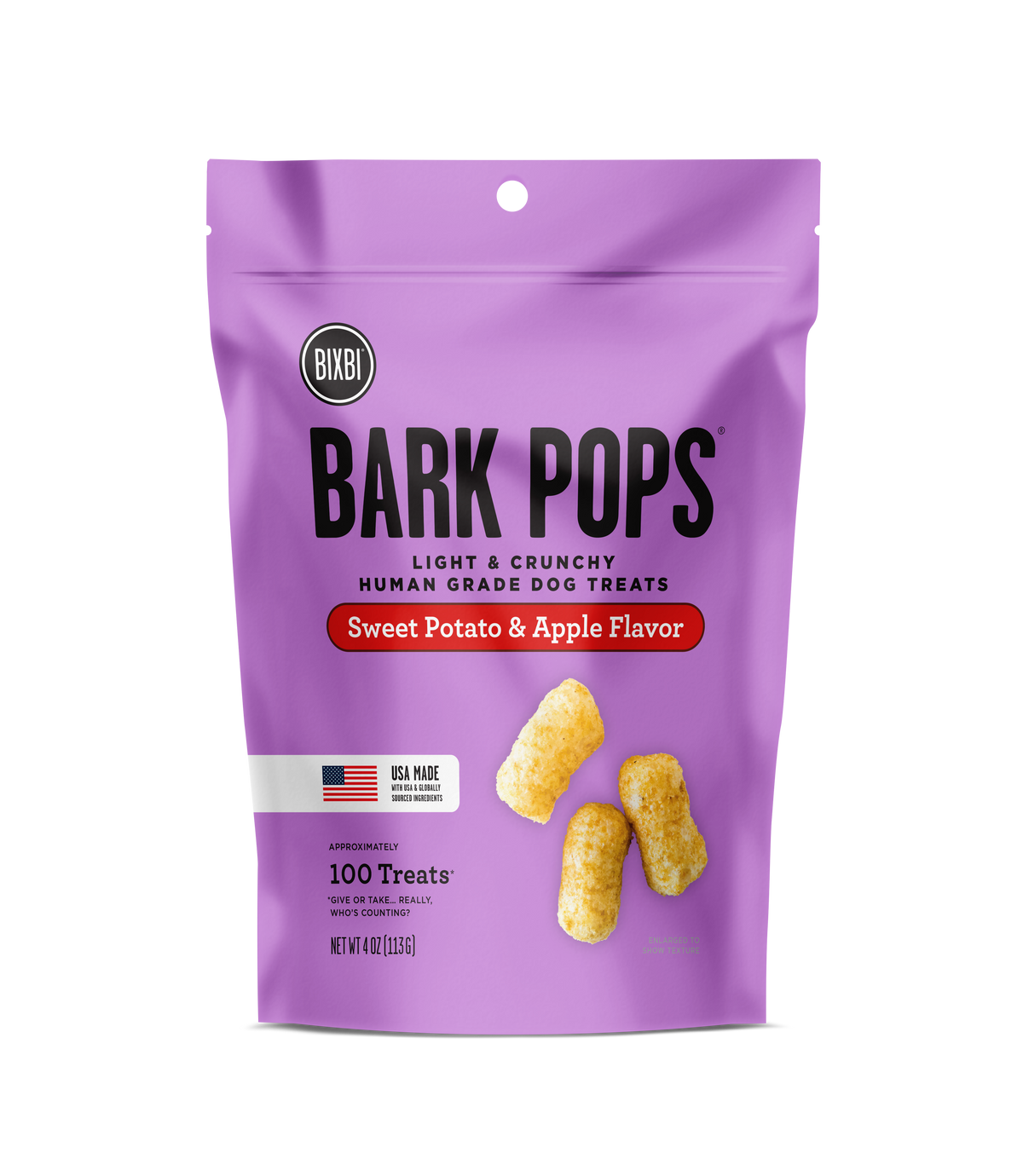 BIXBI BARK POP SWPT/APL TRT 4Z