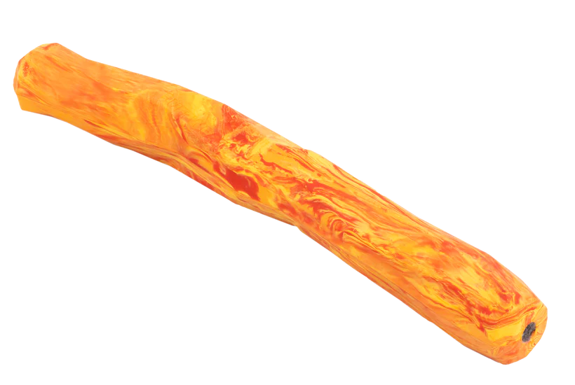 Ruffwear Gnawt-a-Stick™ Floating Rubber Fetch Toy Medium, Salamander Orange