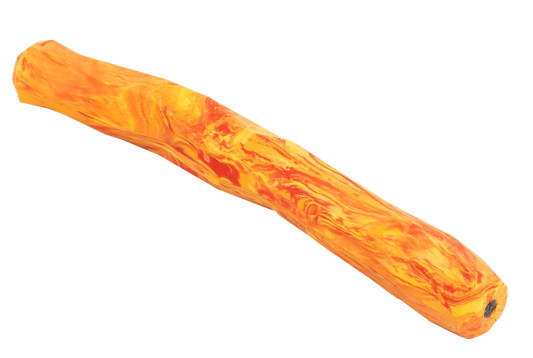 Ruffwear Gnawt-a-Stick™ Floating Rubber Fetch Toy Medium, Salamander Orange