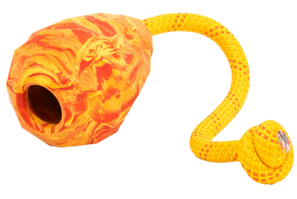Ruffwear Huck-a-Cone™ Rubber Tug Toy Medium, Salamander Orange