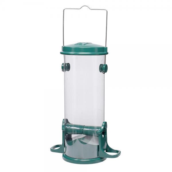 PETITE SEED TUBE FEEDER GREEN