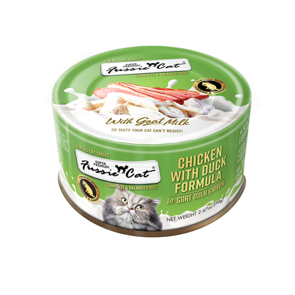 FUSSIE CAT CH DUCK MILK 2.47Z