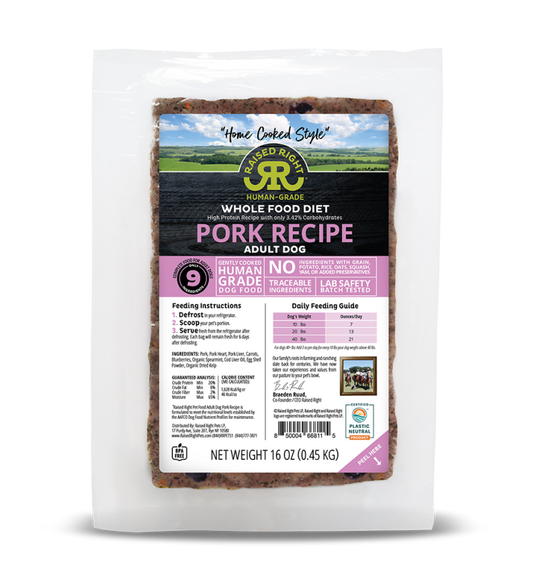 RAISED RIGHT PORK 1# ea.