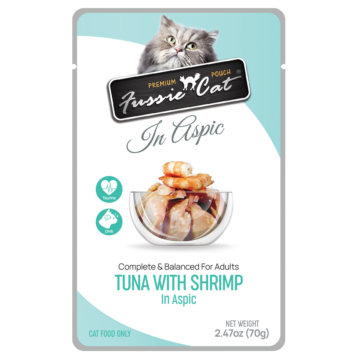 FUSSIE CAT TUNA/SHRMP/ASP PCH