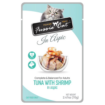 FUSSIE CAT TUNA/SHRMP/ASP PCH