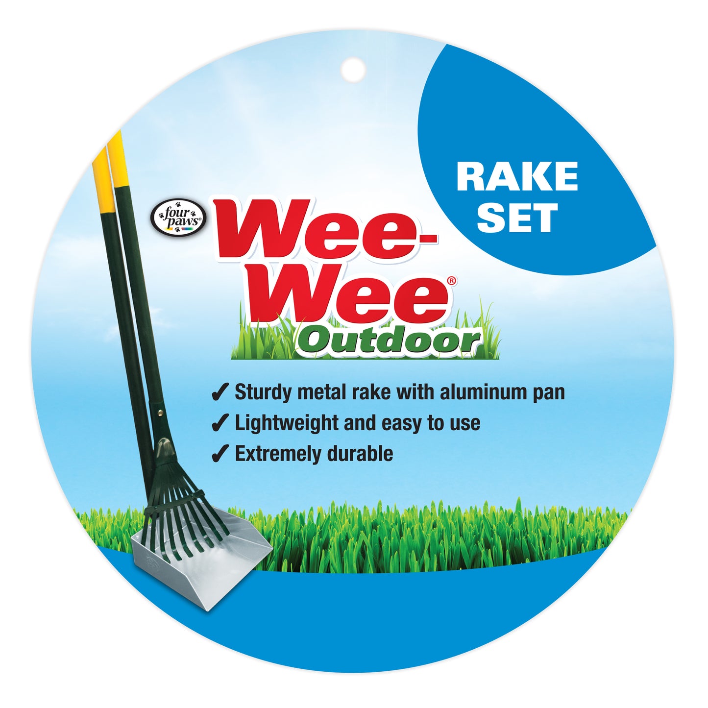 FOUR PAWS POOP SCPR RAKE METAL