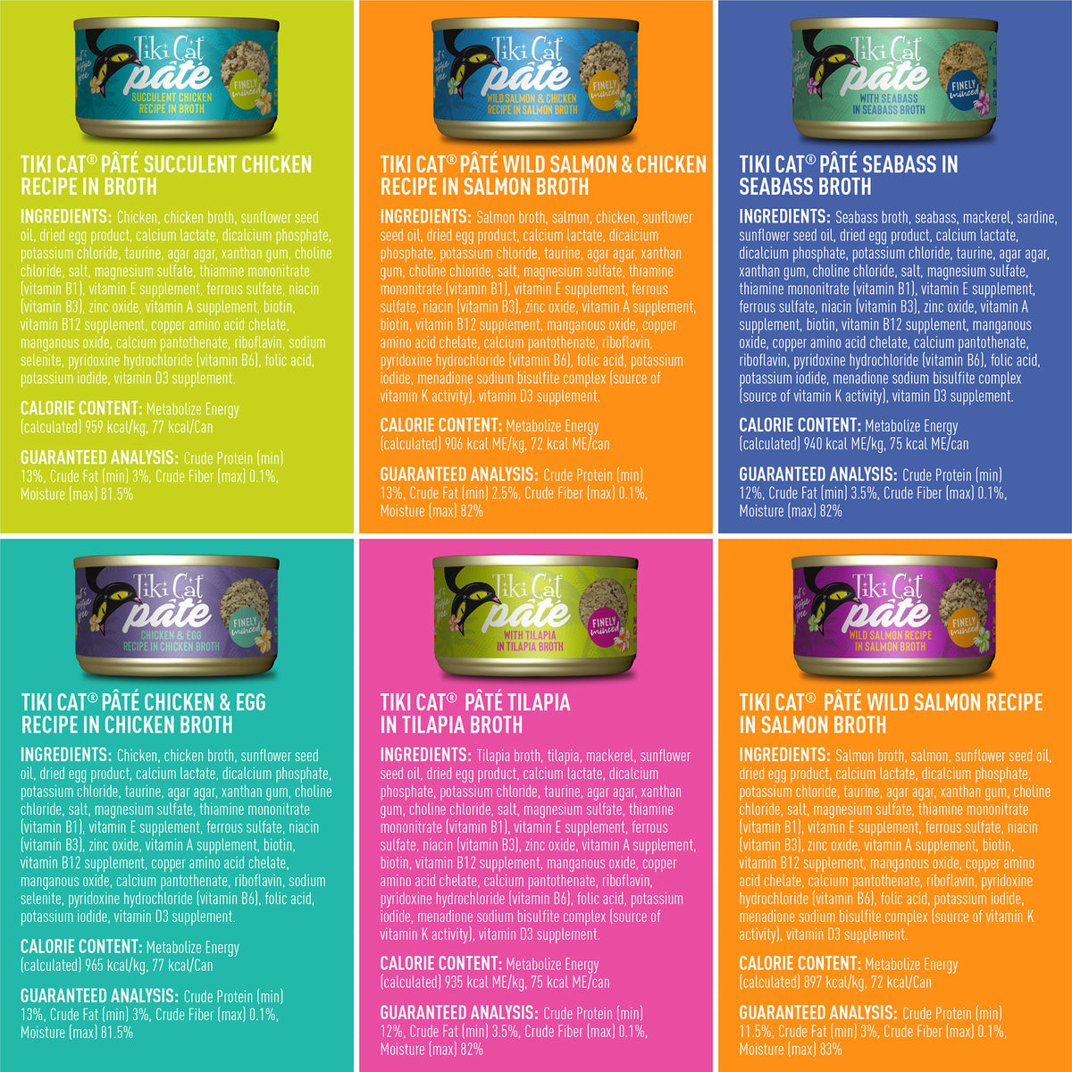 TIKI CAT LUAU PATE VARIETY PK
