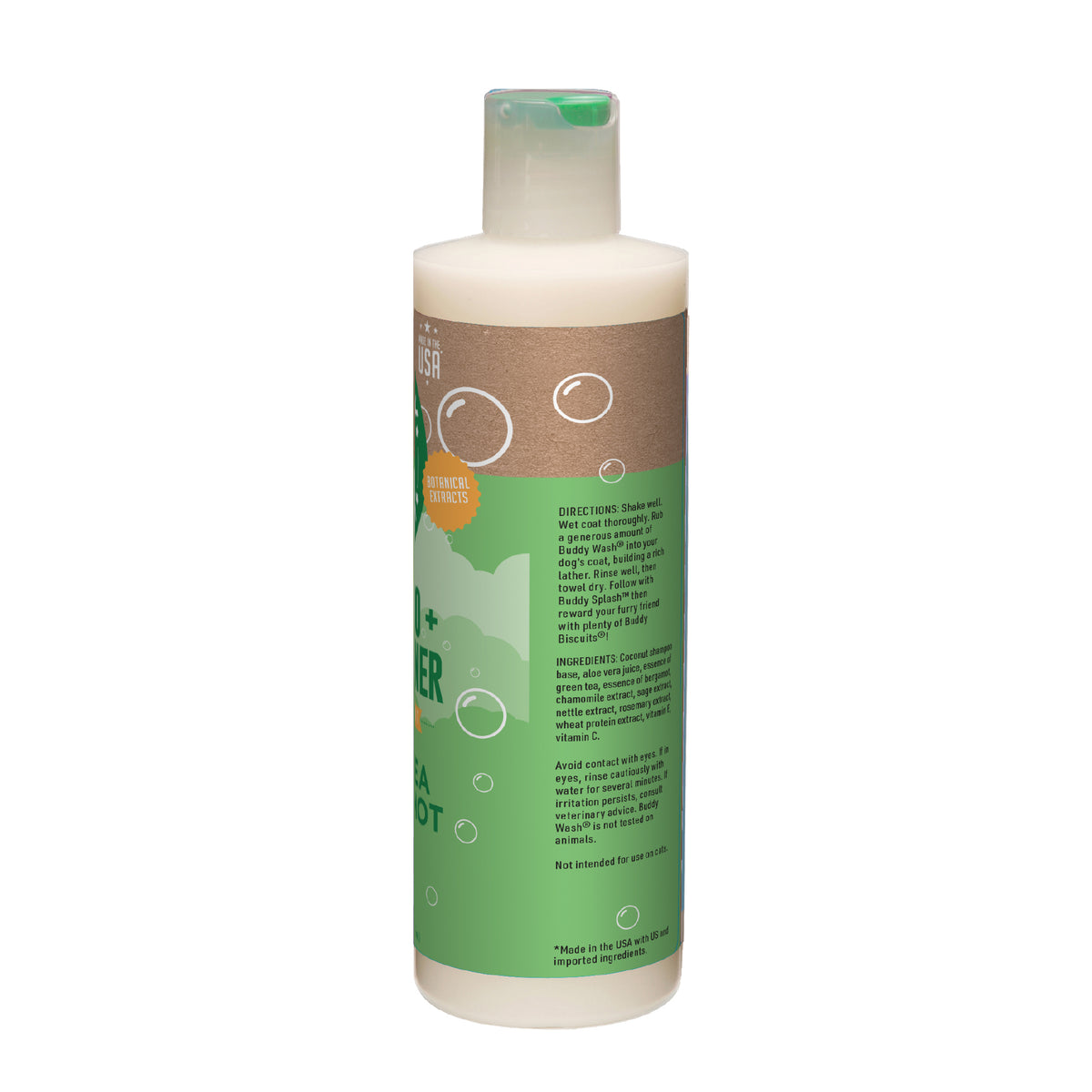 BUDDY WASH 2 IN 1 GRN TEA 16Z