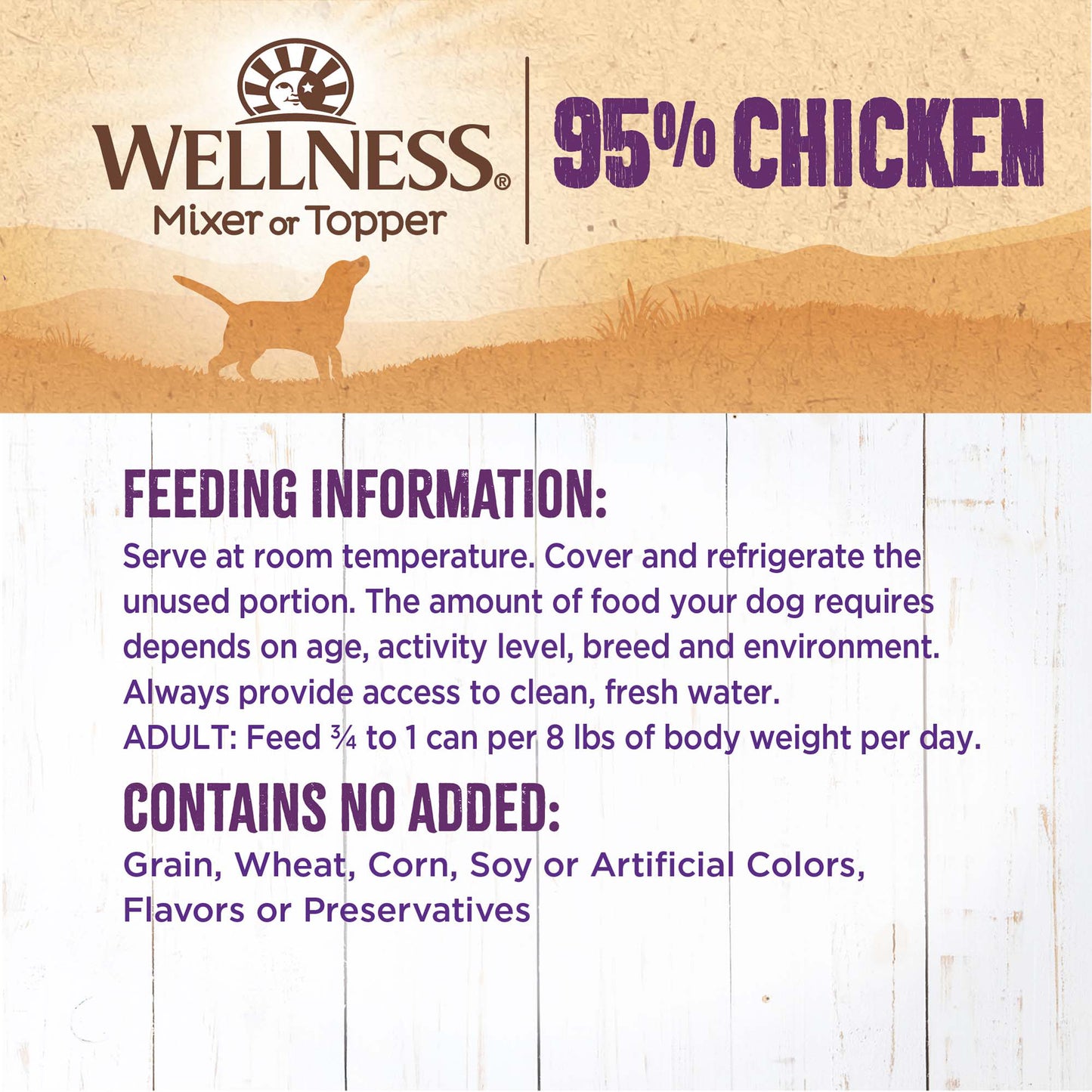 WELLNESS 95% CHICKEN 13.2OZ