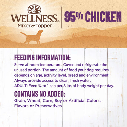 WELLNESS 95% CHICKEN 13.2OZ