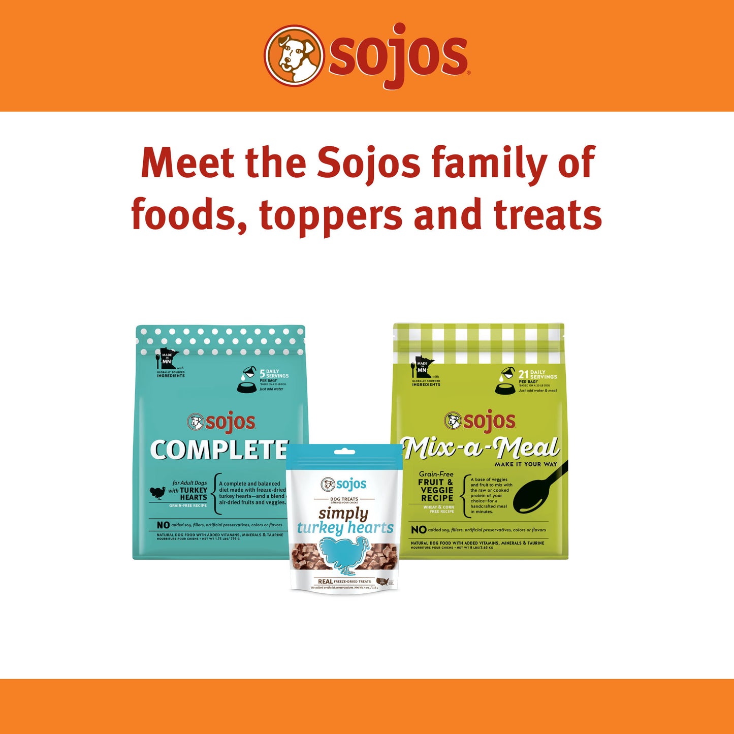 SOJOS COMPLETE BEEF FOOD 7#