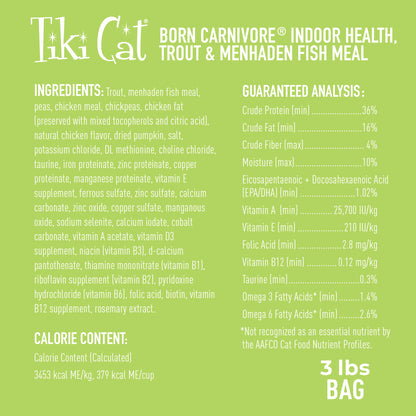 TIKI CAT BORN INDOOR TROUT 3#