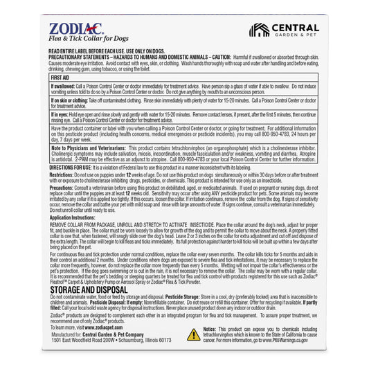 ZOD CLLR F/T SM DOGS