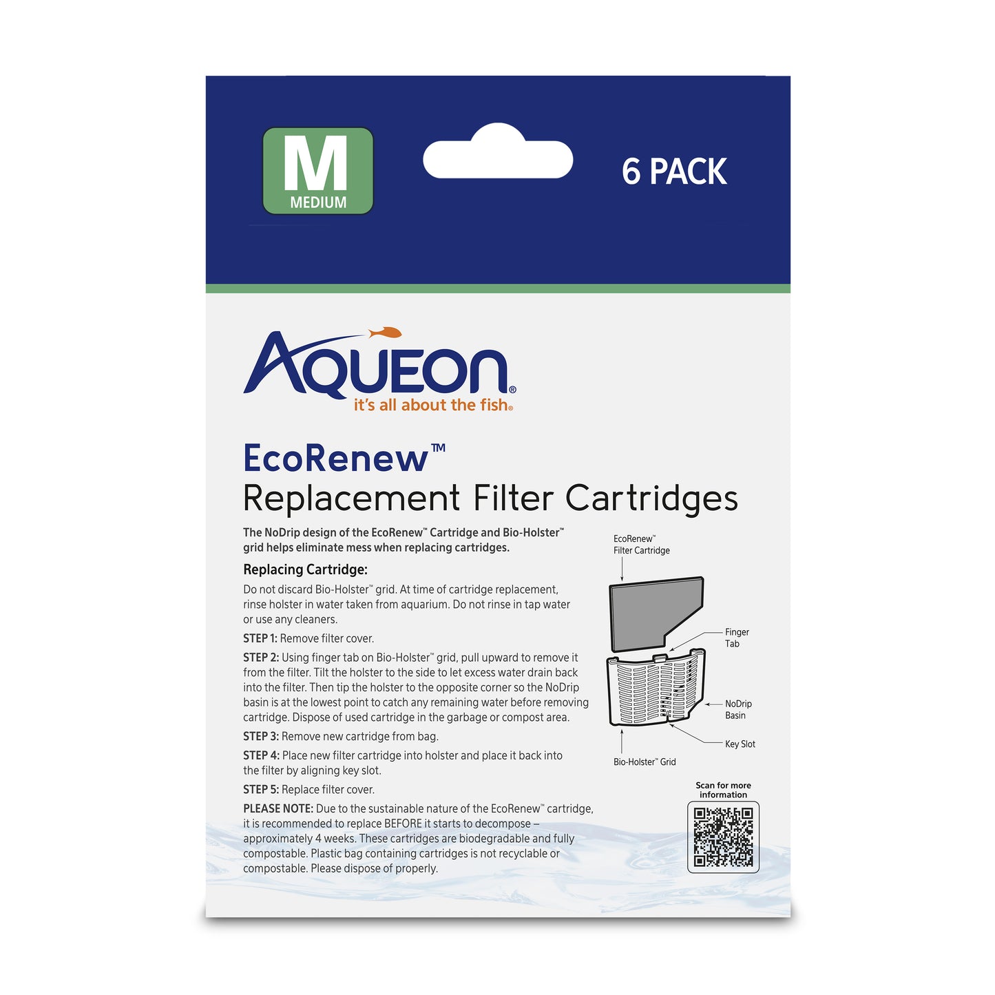 AQE CARTRIDGE ECO RENEW M 6PK