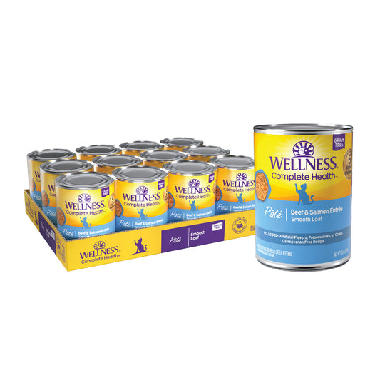 WELLNESS BF/SAL CAT 12.5 OZ