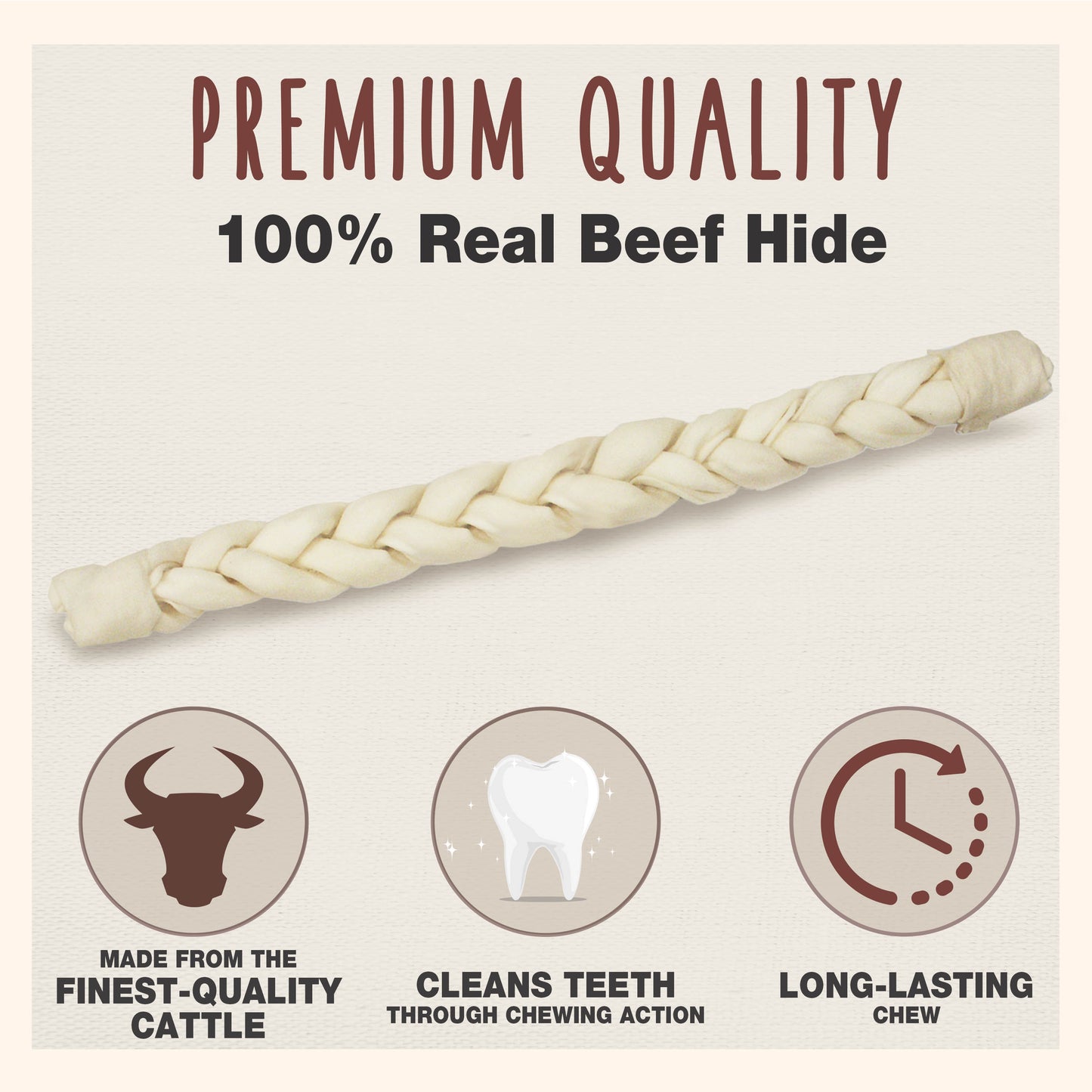 Rawhide Braid Stick — Large