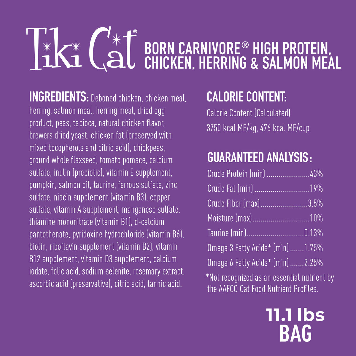 TIKI PET CARNIVORE CH/HER 11.1