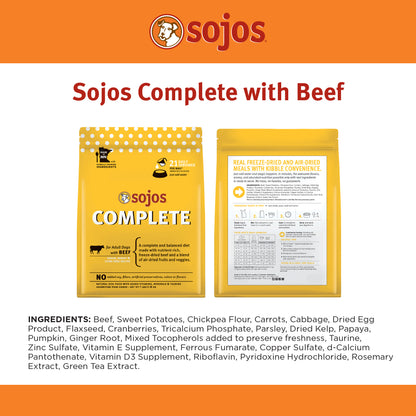 SOJOS COMPLETE BEEF FOOD 7#
