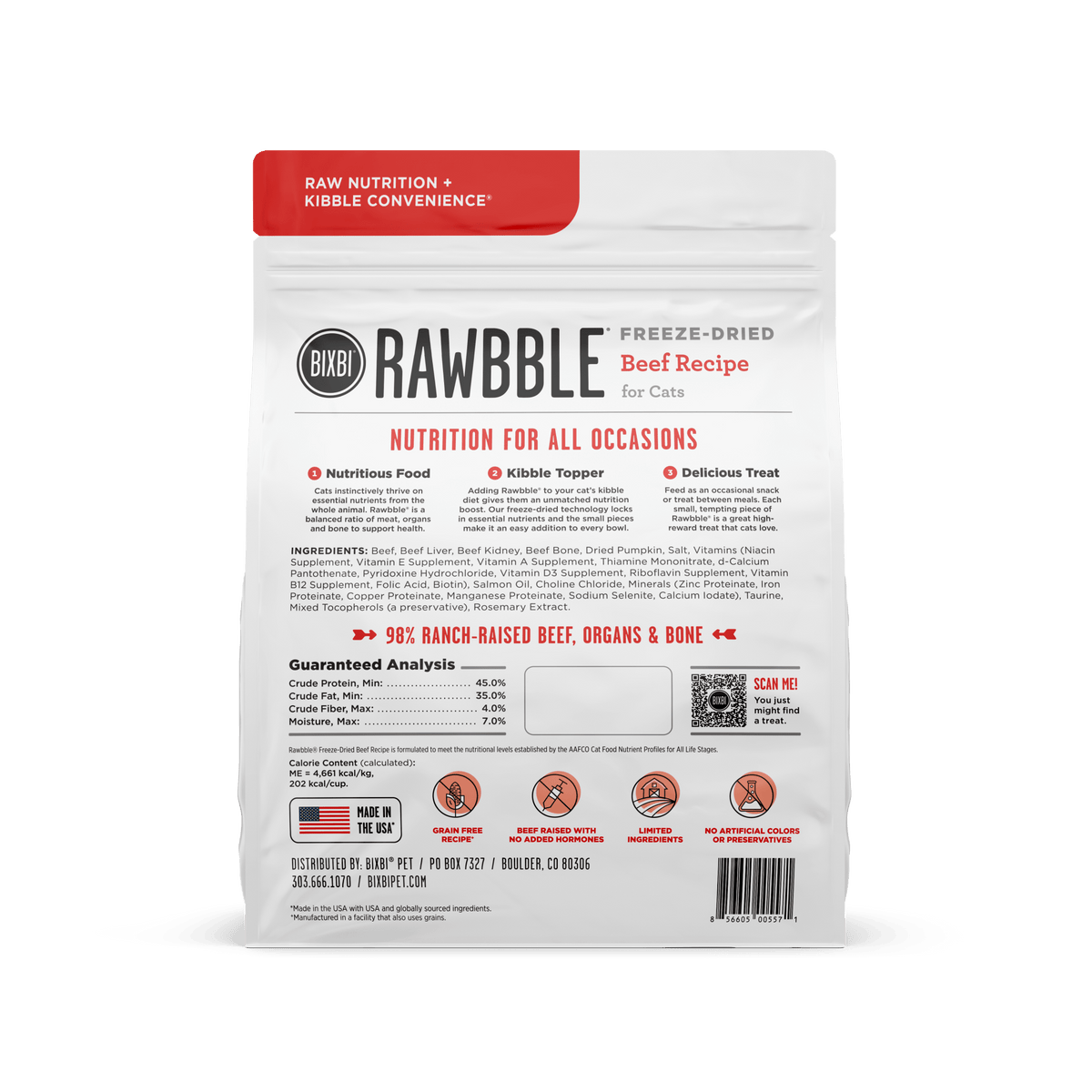 BIXBI CAT RAWBBLE FD BF 10Z - RJ Paddywacks