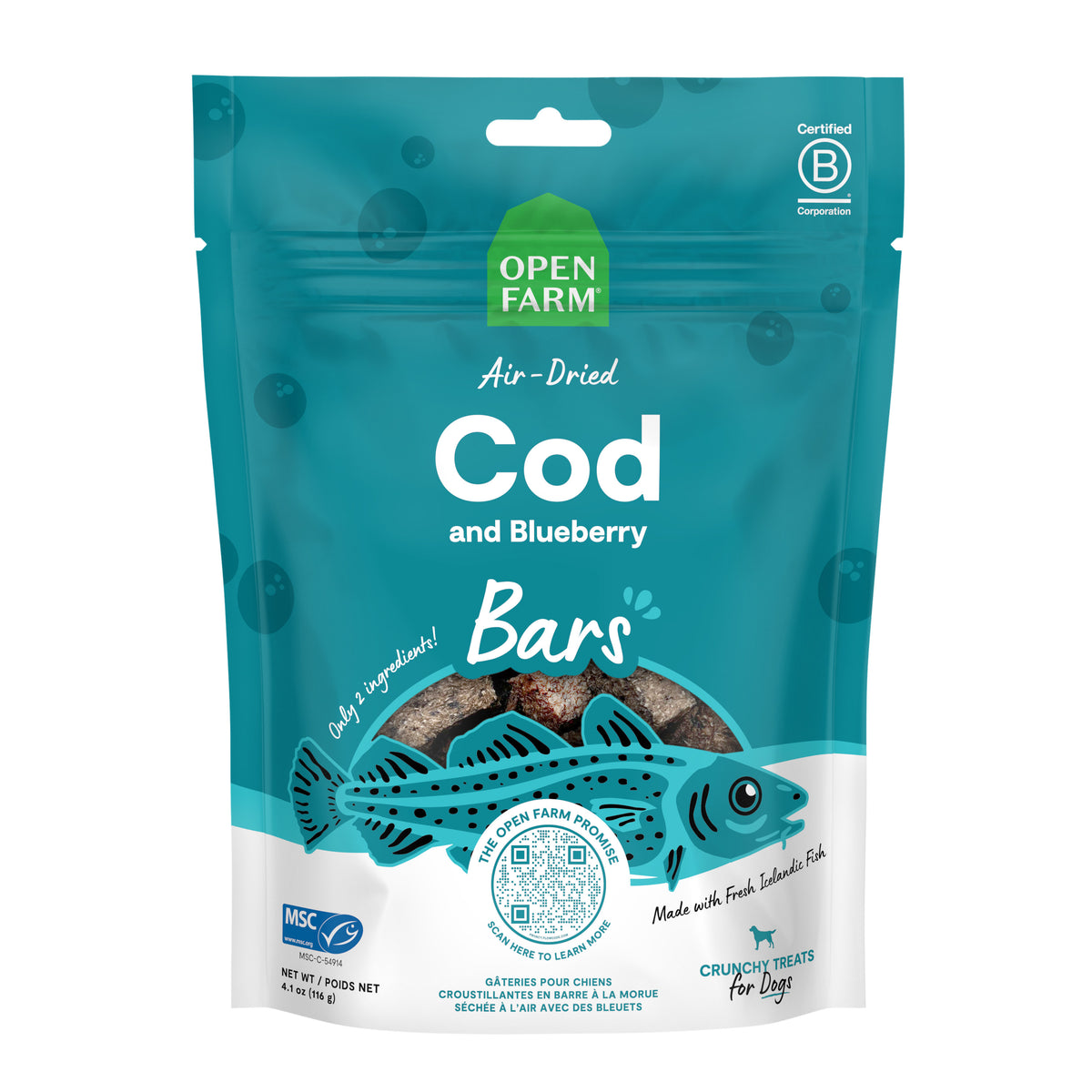 OPEN FARM COD/BB BAR TRT 4.1Z