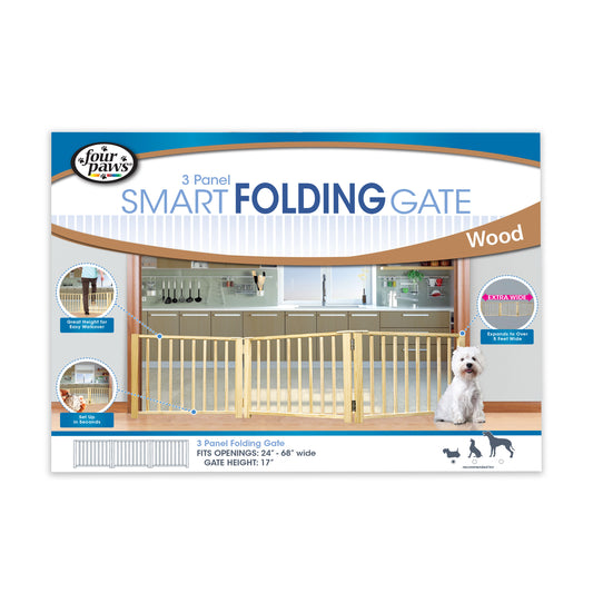 FOUR PAWS 3 PANEL GATE  17X30X