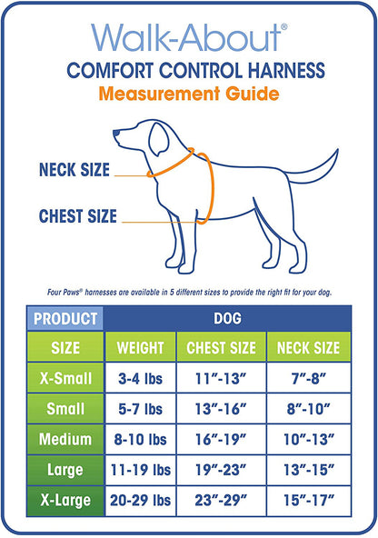 FOUR PAWS VEST HARNESS LARGE A