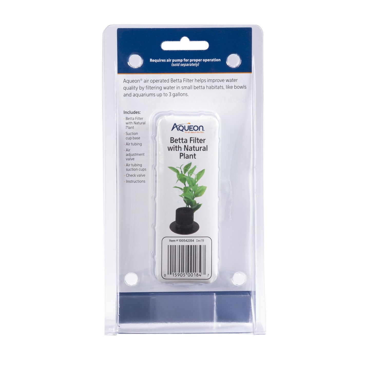 AQE FILTER BETTA W/NAT PLANT