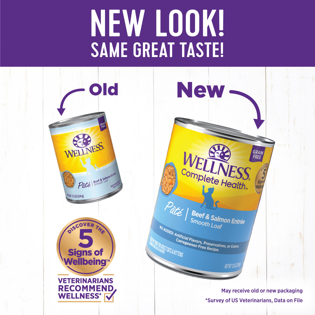 WELLNESS BF/SAL CAT 12.5 OZ