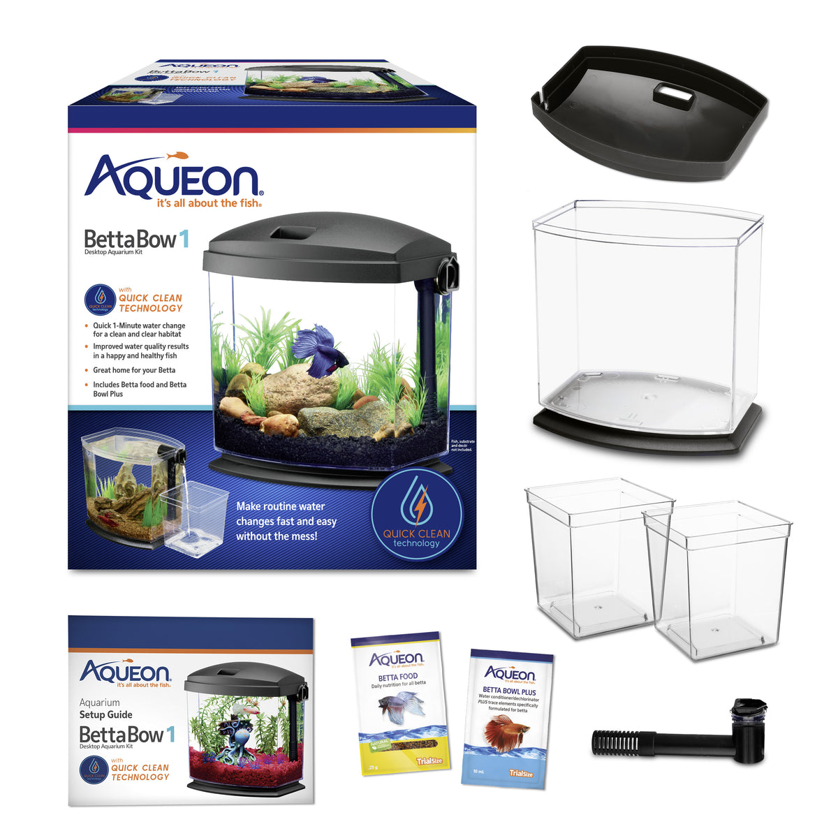 AQE BETTA BOW QUICK CLN KIT 1G