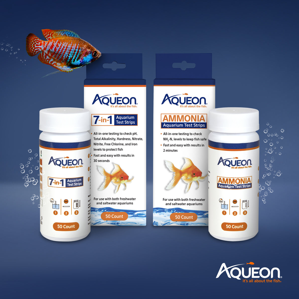 AQE TEST STRIP 7IN1 50CT