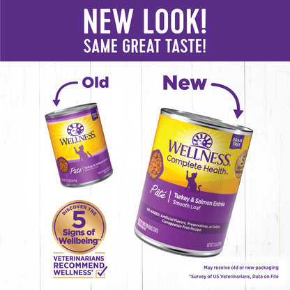 WELLNESS  CAT TURK/SAL 12.5OZ