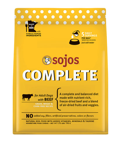 SOJOS GF DOG FD MIX BEEF 2#