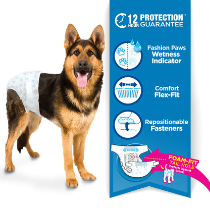FOUR PAWS DIAPER LG disposible