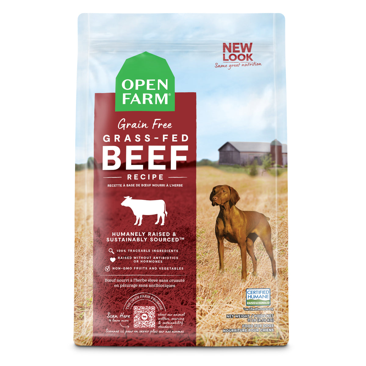 OPEN FARM GF GRASS FED BF 22#
