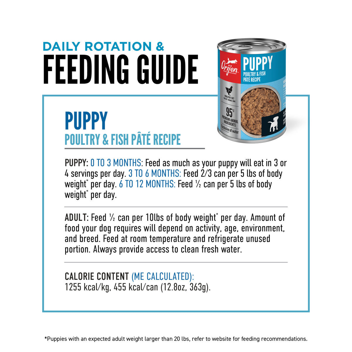 ORIJEN GF PUPPY STEW 12.8Z