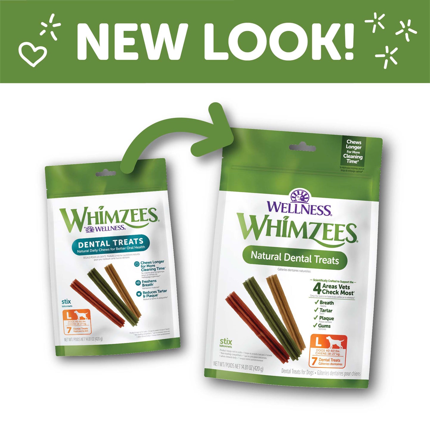 WHIMZEE STIX LG DENTAL CHEW